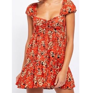 Free People pattern play mini dress